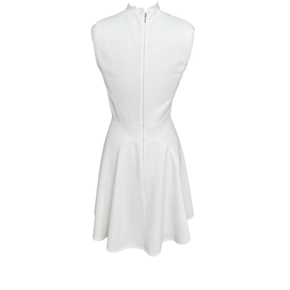 Rebecca Taylor Women's White Seersucker Mini Dress Size 10 - Picture 3 of 9